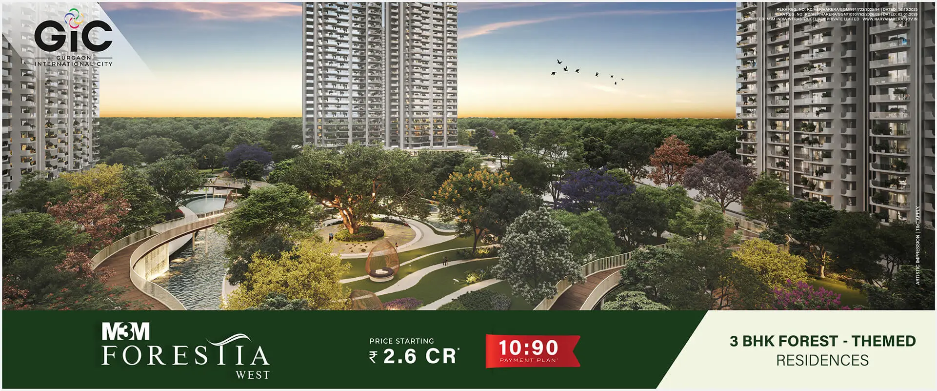 M3M Forestia West Hero Image